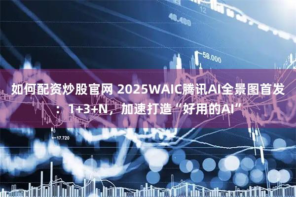 如何配资炒股官网 2025WAIC腾讯AI全景图首发：1+3+N，加速打造“好用的AI”