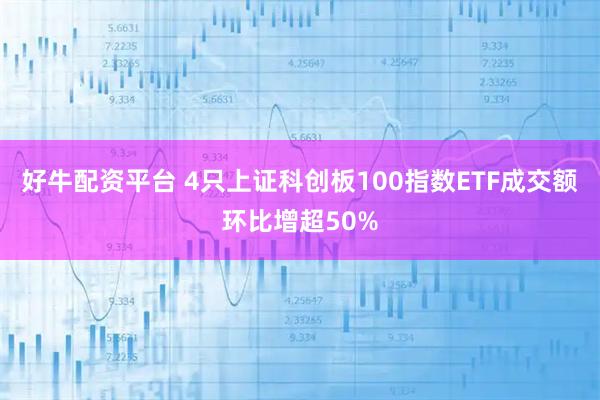 好牛配资平台 4只上证科创板100指数ETF成交额环比增超50%